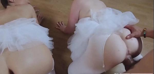  All female orgy and white group Ballerinas
